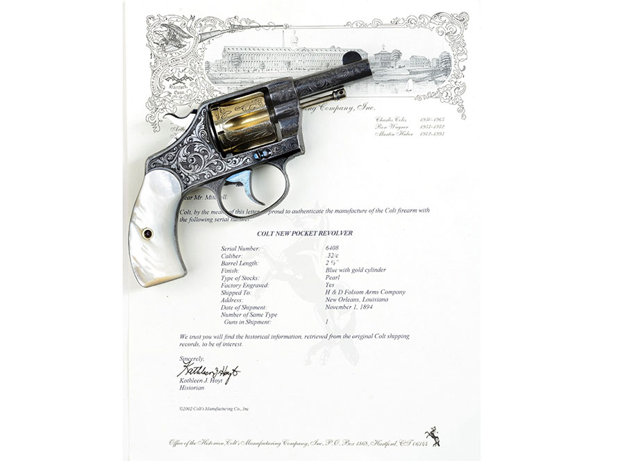 Factory Engraved Colt New Pocket Revolver